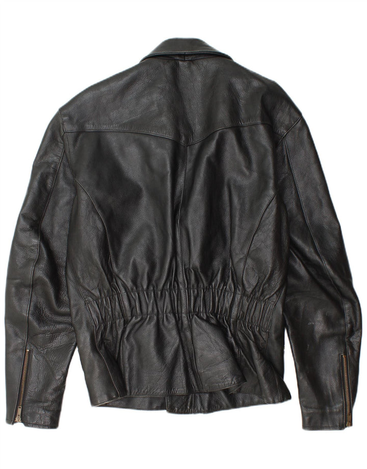 Takai Herren Leder Bikerjacke UK 40 Large Schwarz