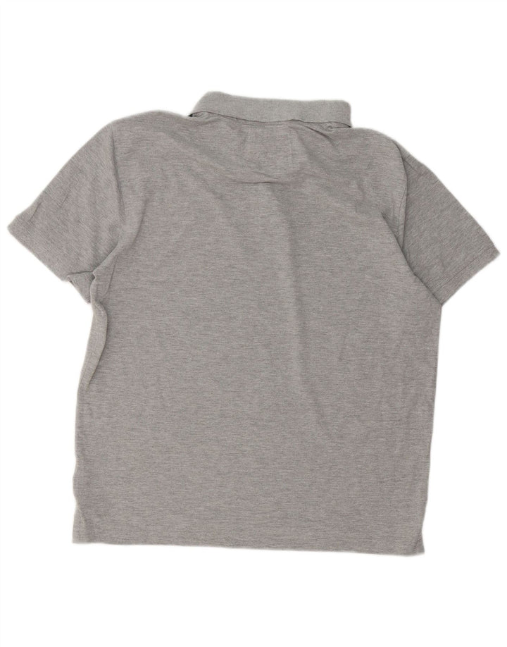 Crew Clothing Herren-Poloshirt aus mittelgrauer Baumwolle