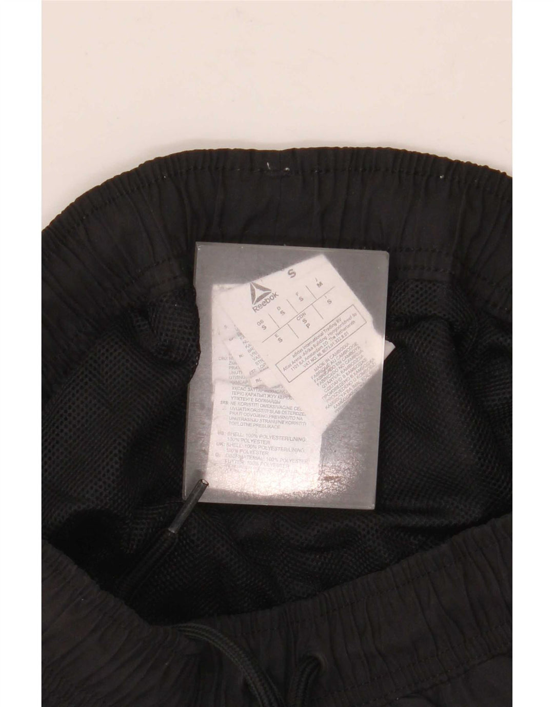 Reebok Herren Graphic Sport Shorts Small Schwarz Polyester