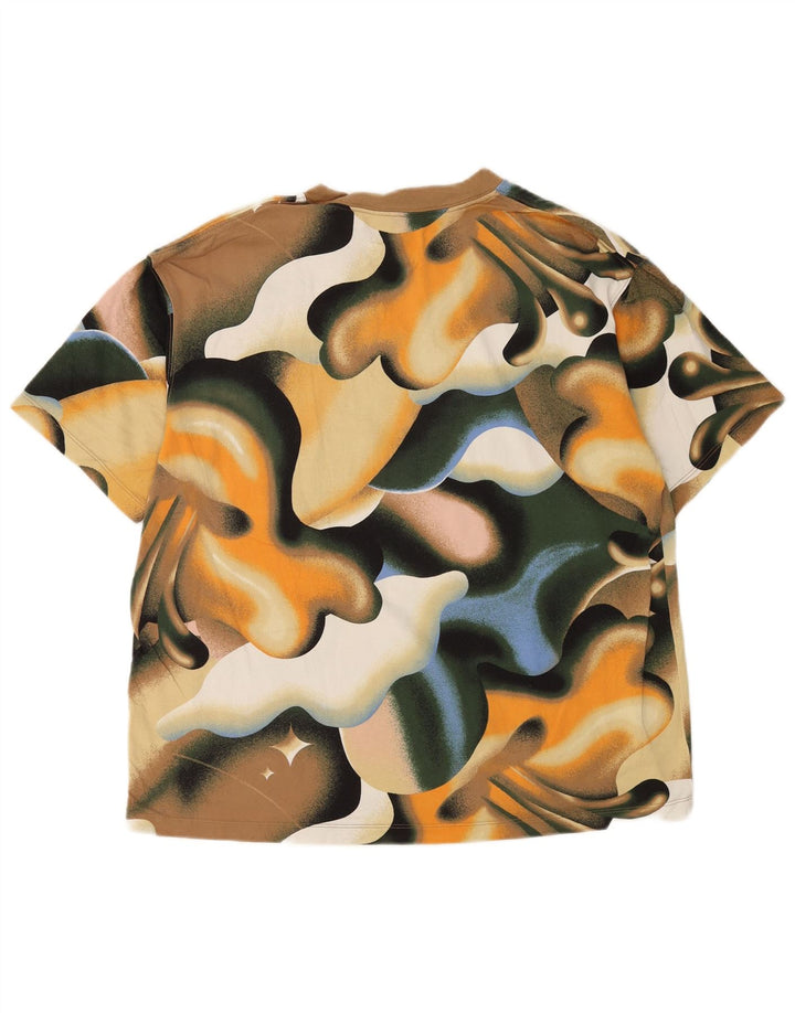 Jordan Herren-T-Shirt mit abstraktem Muster, lockere Passform, Größe L, Beige