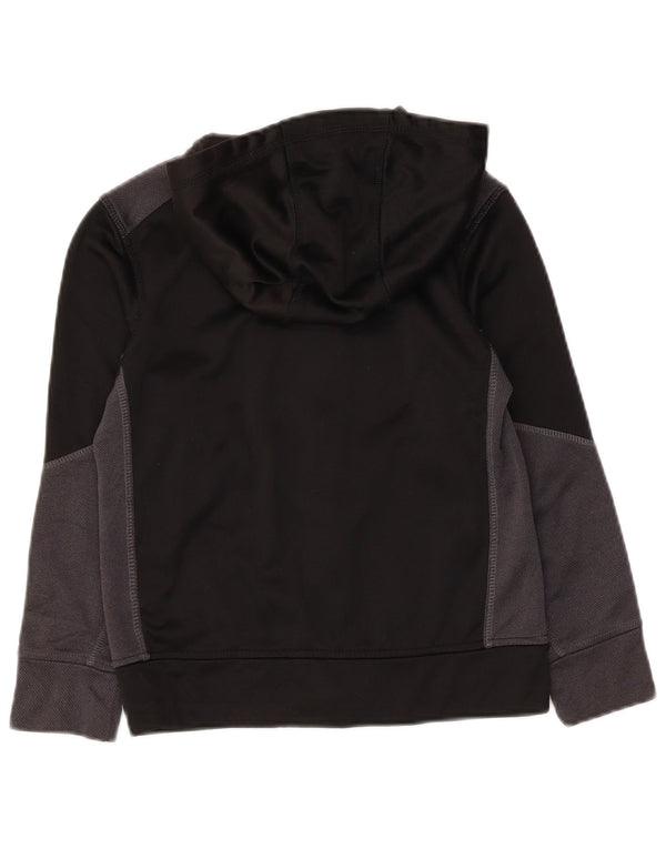 Russell Athletic Jungen-Kapuzenpullover mit Reißverschluss, 7–8 Jahre, Mittelschwarz, Farbblock