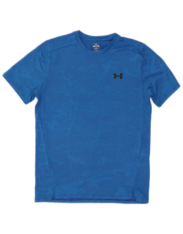 Under Armour Herren T-Shirt Top Small Blau Camouflage Polyester