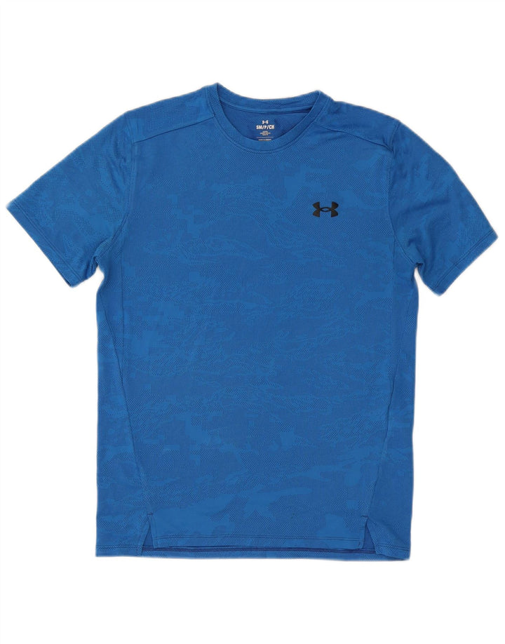 Under Armour Herren T-Shirt Top Small Blau Camouflage Polyester