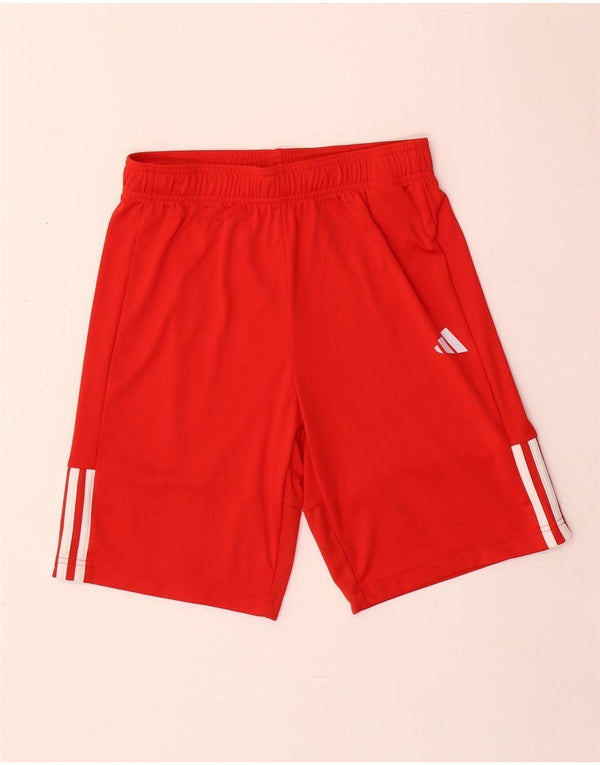 Adidas Jungen Aeroready Sportshorts 13–14 Jahre, rotes Polyester