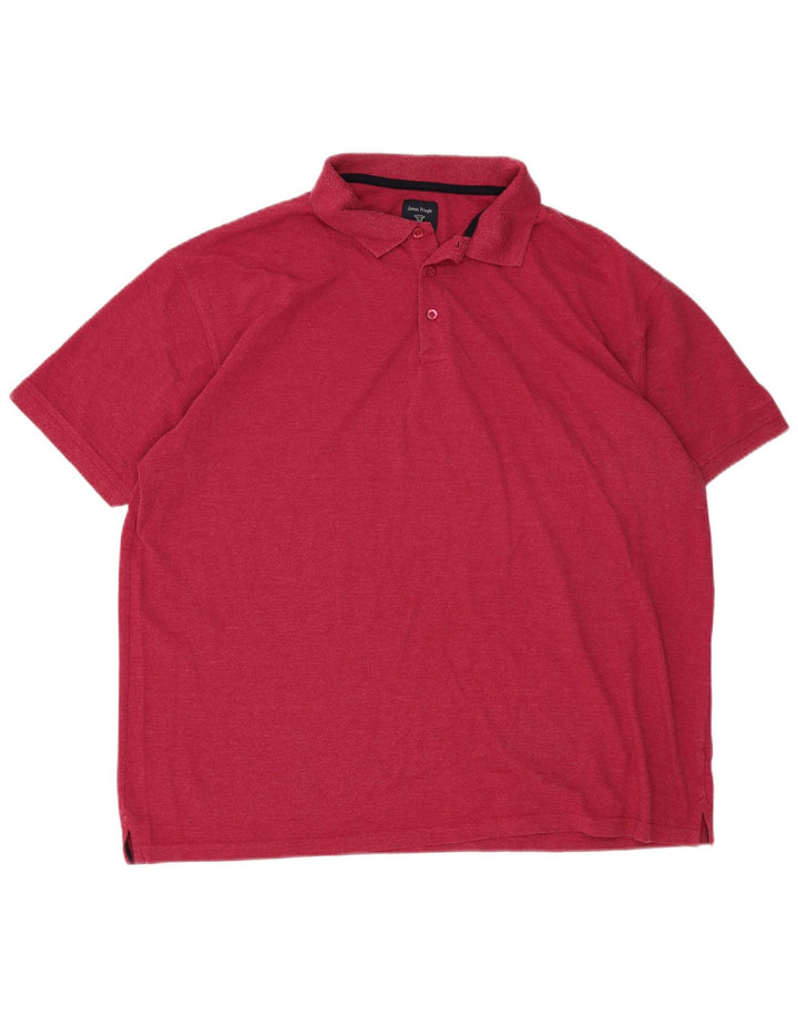 Pringle Herren Poloshirt 2XL Rosa Baumwolle