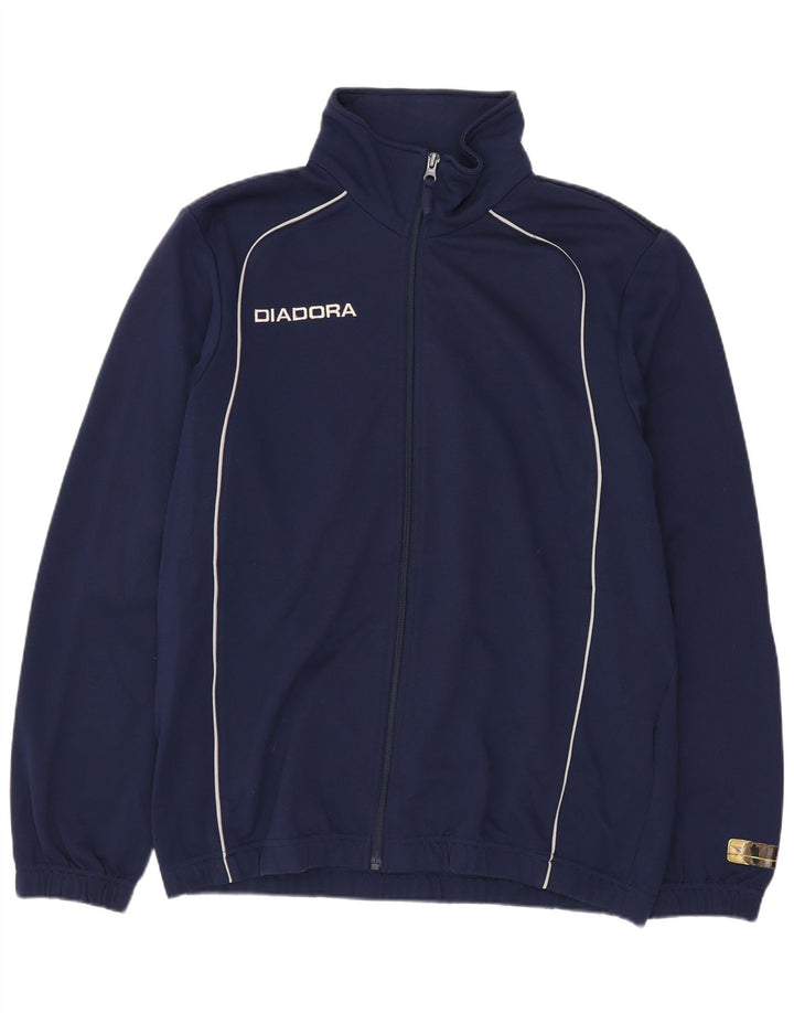 DIADORA Herren-Trainingsanzug-Oberteil, Mittelgroßes marineblaues Polyester