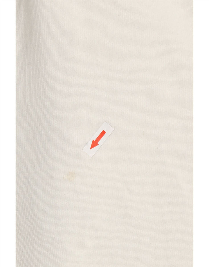 Zara Damen-Trainingshose, Jogginghose, Gr. 8, Größe S, weiße Baumwolle