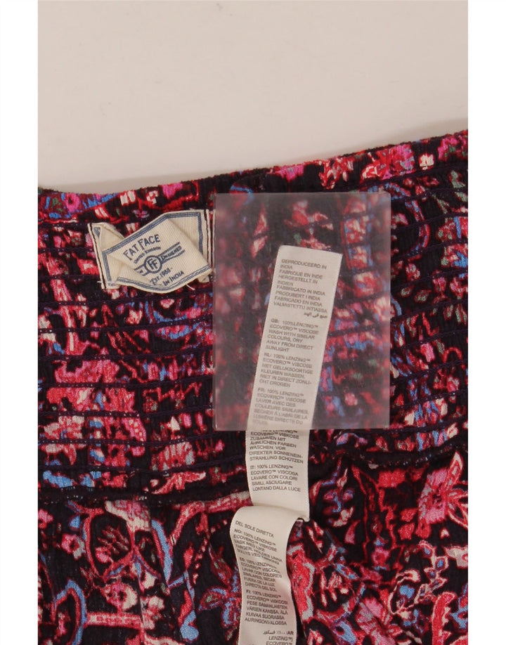 Fat Face Damen-Shorts mit hoher Taille, W34, groß, mehrfarbig, Paisleymuster