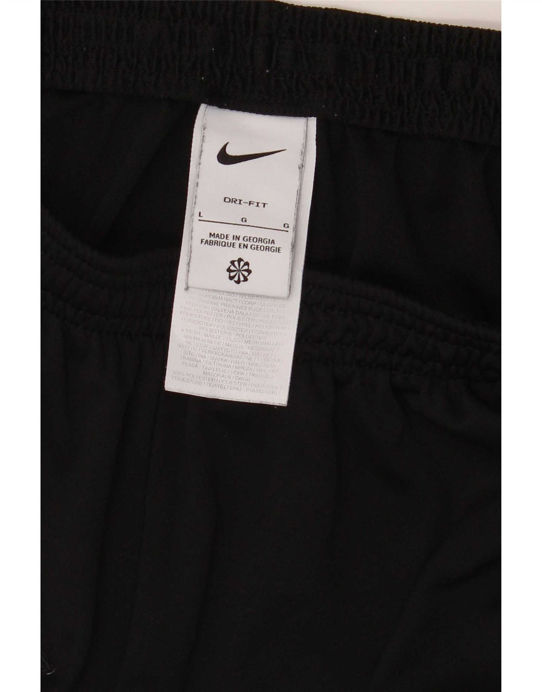 Nike Herren Dri Fit Trainingshose, groß, schwarzes Farbblock-Polyester