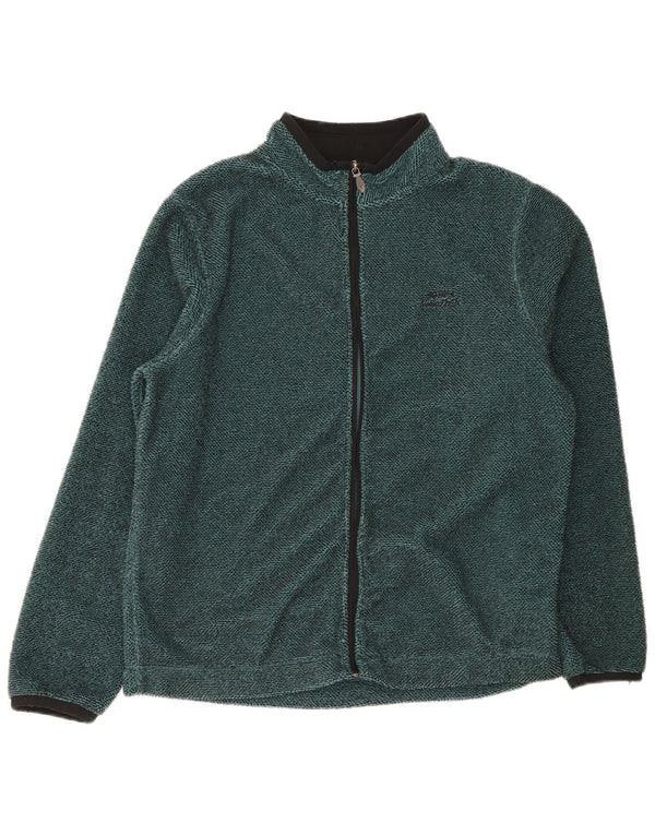 Weird Fish Herren Fleecejacke UK 40 Large Grün Polyester