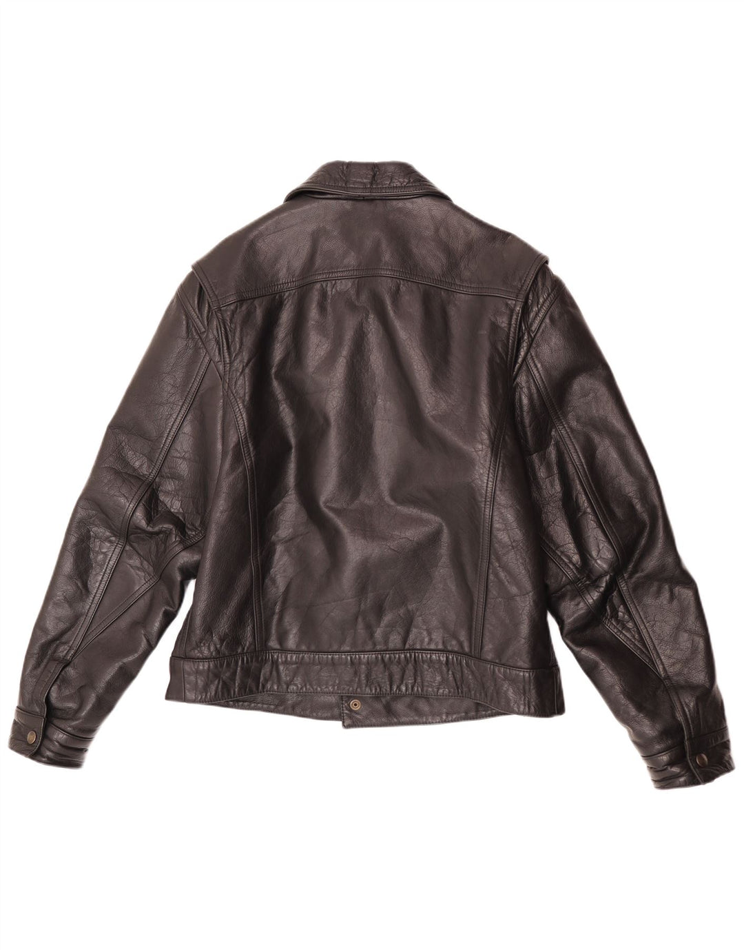Vintage Herren Lederjacke UK 40 Large Schwarz