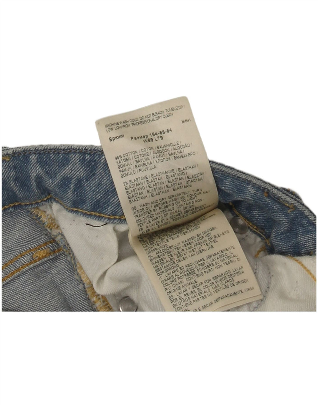 Lee Damen Elly Slim Jeans W27 L31 Blaue Baumwolle