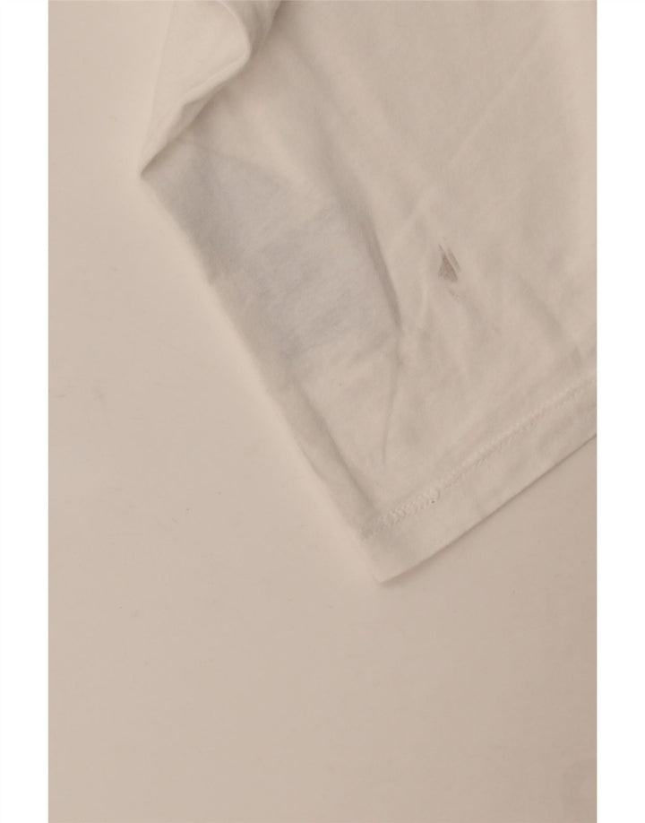 Jack & Jones Herren-Grafik-Oberteil, langärmelig, mittelweiße Baumwolle