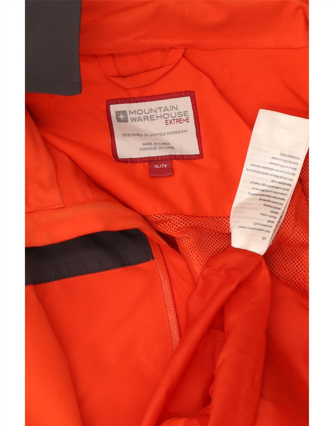 MOUNTAIN WAREHOUSE Herren-Regenjacke mit Kapuze, UK 42, XL, Orange, Farbblock