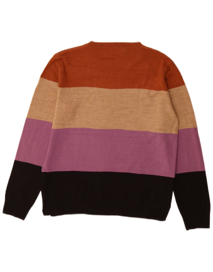Marks & Spencer Damen-Pullover mit Rundhalsausschnitt, Gr. 12, mittelmehrfarbig
