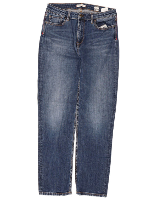 Tommy Hilfiger Damen Riverpoint Straight Jeans W30 L26 Blaue Baumwolle