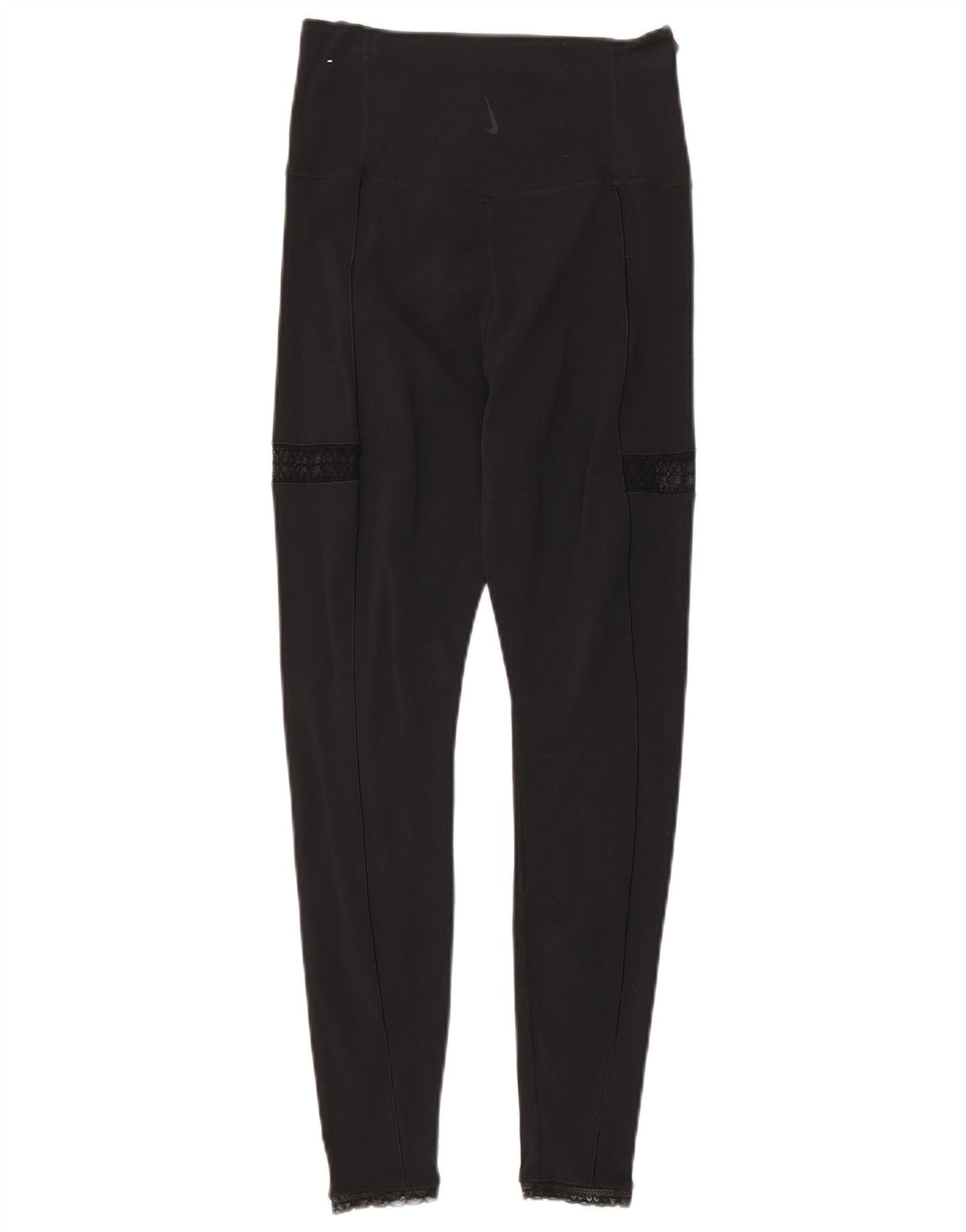 Nike Damen Dri Fit Leggings UK 14 Mittelschwarzes Nylon