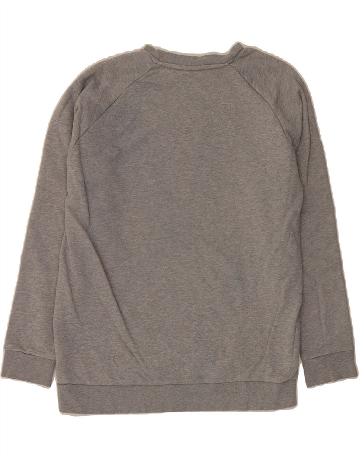 ADIDAS Mens Graphic Sweatshirt Jumper Medium Grey Cotton Vintage Adidas and Second-Hand Adidas from Messina Hembry 