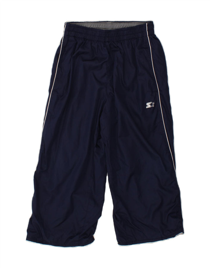 STARTER Boys Capri Tracksuit Trousers 10-11 Years Large Navy Blue Vintage Starter and Second-Hand Starter from Messina Hembry 