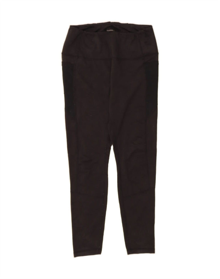 REEBOK Womens Leggings UK 12 Medium Black Vintage Reebok and Second-Hand Reebok from Messina Hembry 
