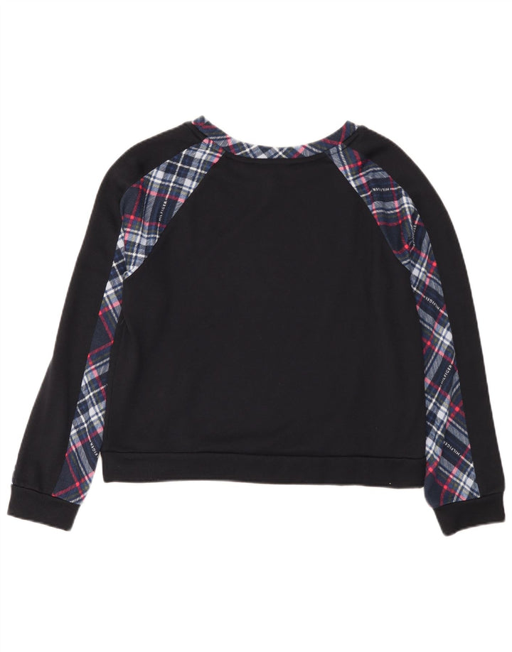 Tommy Hilfiger Damen-Trainingsanzug mit Grafik, Gr. 14, mittelblau, kariert