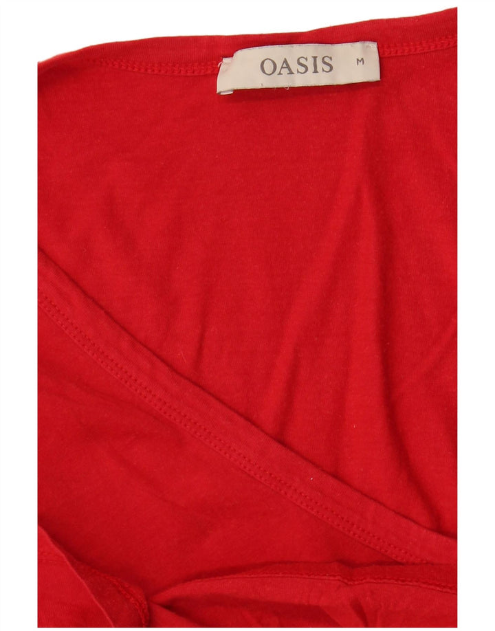 OASIS Damen T-Shirt Top UK 14 Mittelrot
