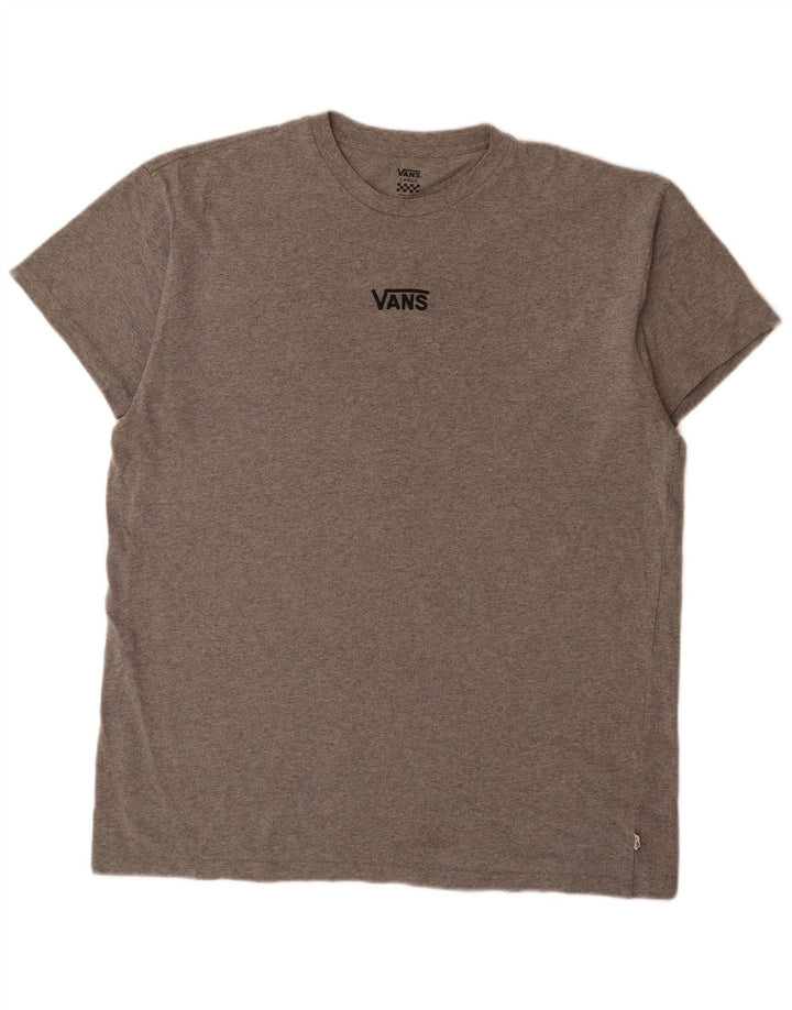 Vans Herren T-Shirt Top Large Grau meliert
