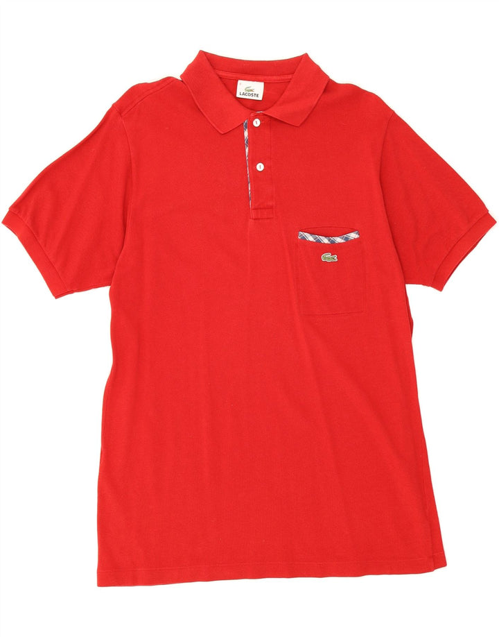LACOSTE Mens Polo Shirt Size 4 Medium Red Cotton Vintage Lacoste and Second-Hand Lacoste from Messina Hembry 