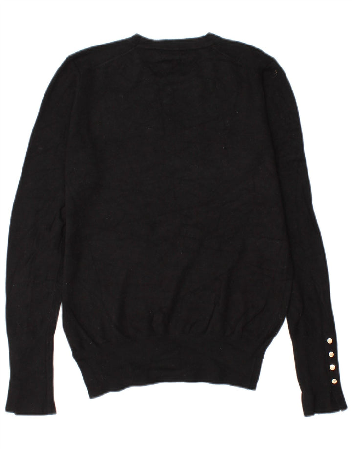 Zara Damen-Pullover mit Rundhalsausschnitt, Gr. 14, Schwarz