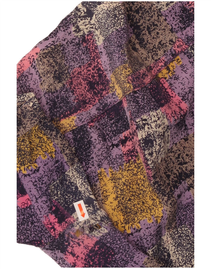 VINTAGE Damen Etuikleid UK 16 Großes mehrfarbiges Karo