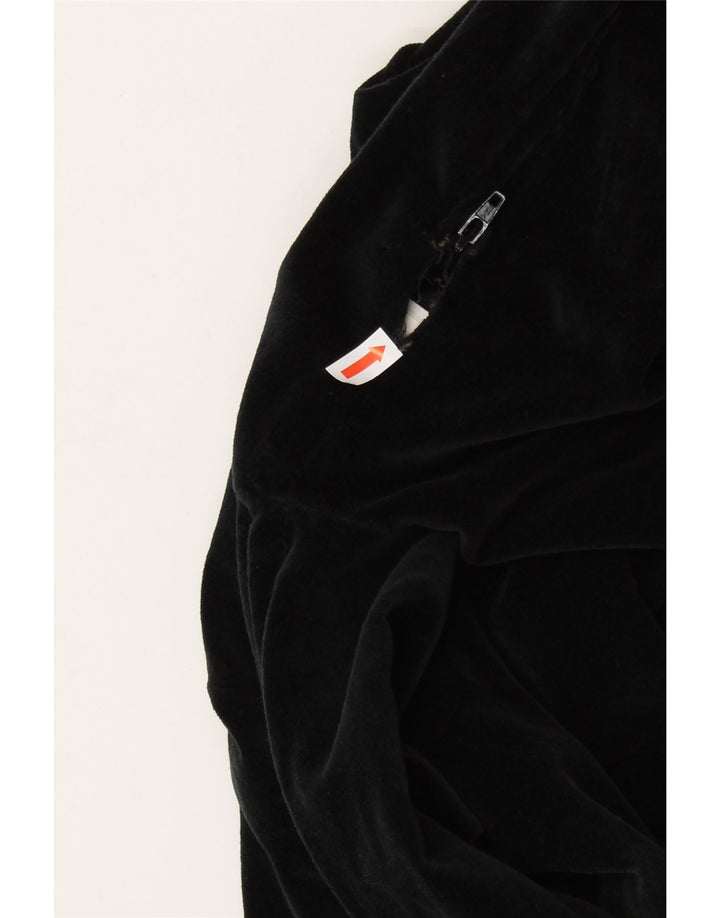 SISLEY Samt-Etuikleid für Damen, UK 6 XS, schwarze Baumwolle