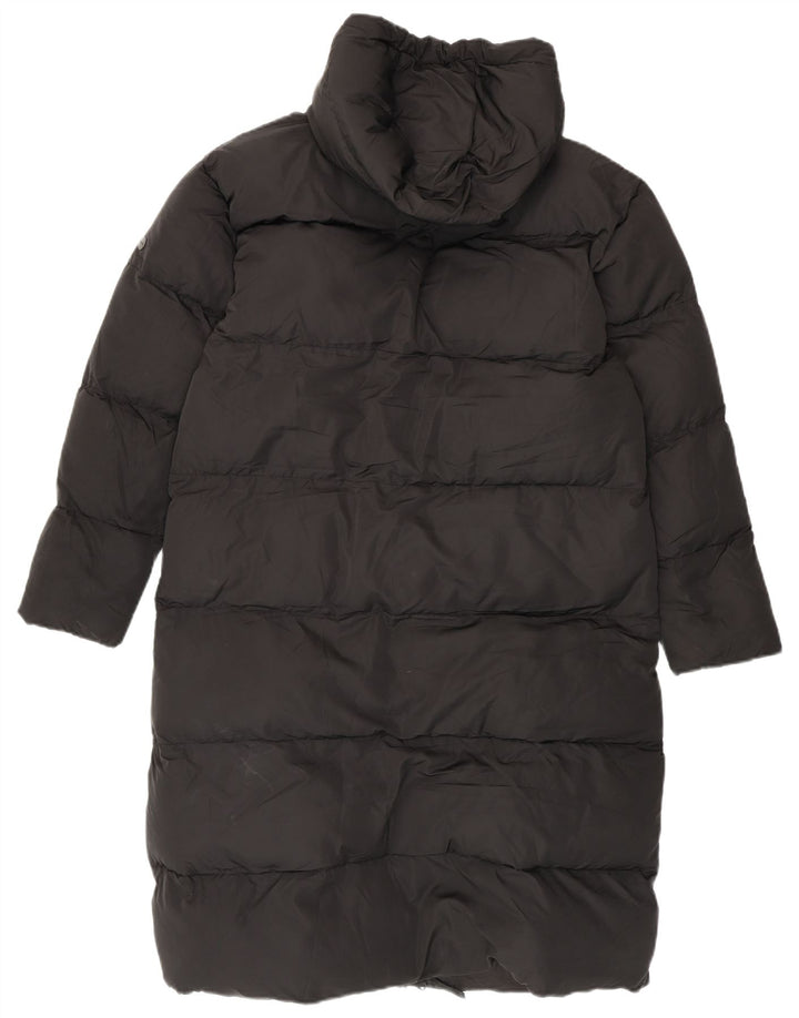 Superdry Damen Übergroßer gepolsterter Mantel UK 8 Small Schwarz Polyester