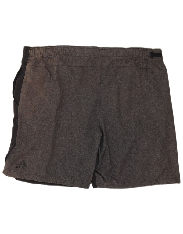 Adidas Herren Climalite Sport Shorts 2XL Schwarz Colourblock Polyester
