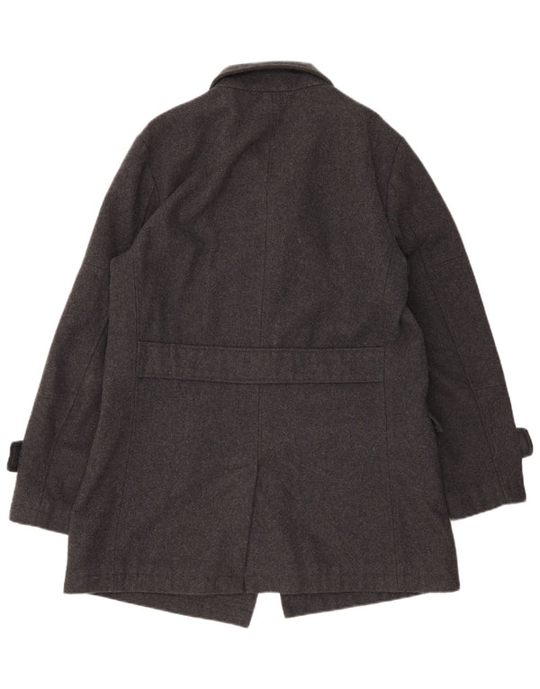 French Connection Herren Pea Coat UK 38 Mittelgrau