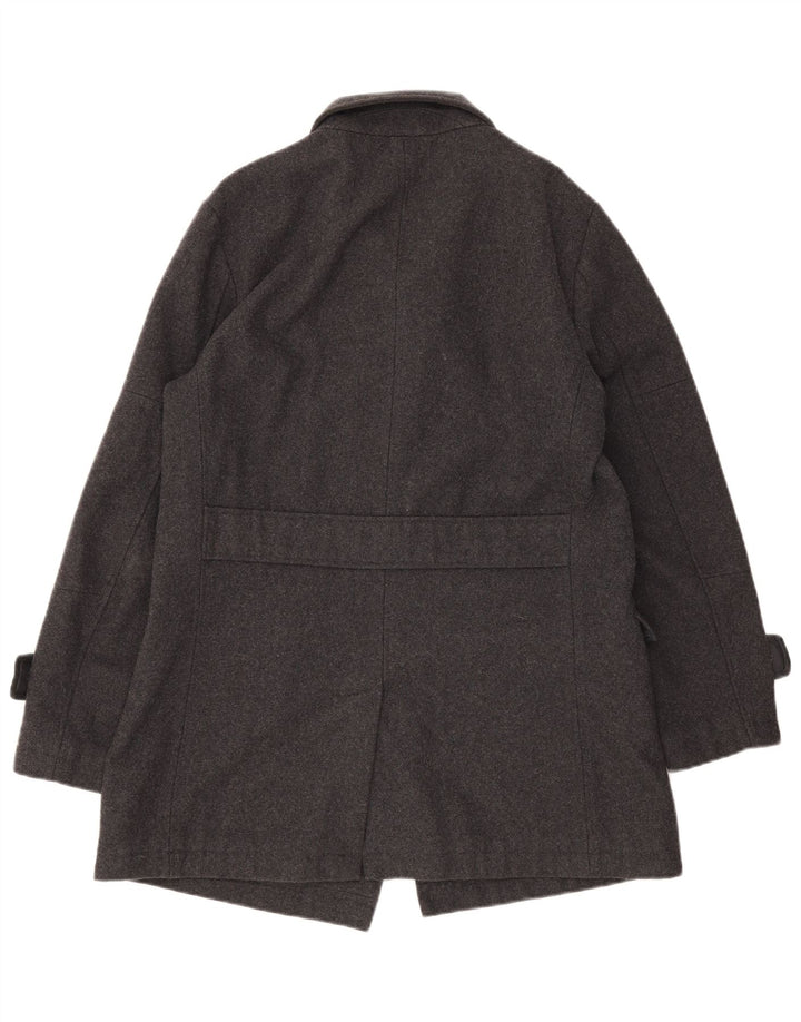 French Connection Herren Pea Coat UK 38 Mittelgrau