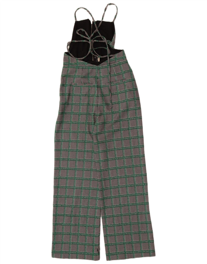 Topshop Damen-Overall, ärmellos, Gr. 40, Größe S, mehrfarbig, Hahnentrittmuster