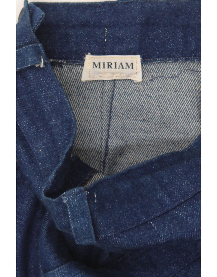 VINTAGE Womens Graphic Denim Skirt W26 Small Navy Blue Vintage Vintage and Second-Hand Vintage from Messina Hembry 