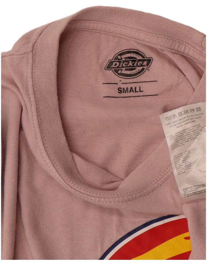 Dickies Herren-T-Shirt mit Grafik, Größe S, rosa, Baumwolle