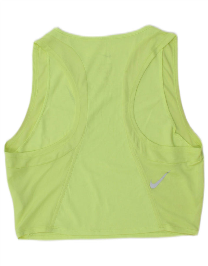 Nike Damen Dri Fit Crop Vest Top UK 12 Mittelgrün