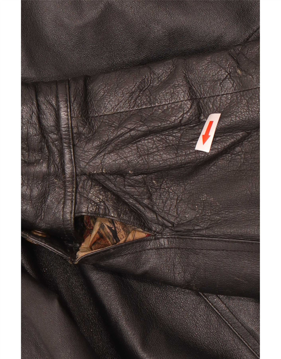 C&A Herren Bomber-Lederjacke EU 48 Mittelschwarz