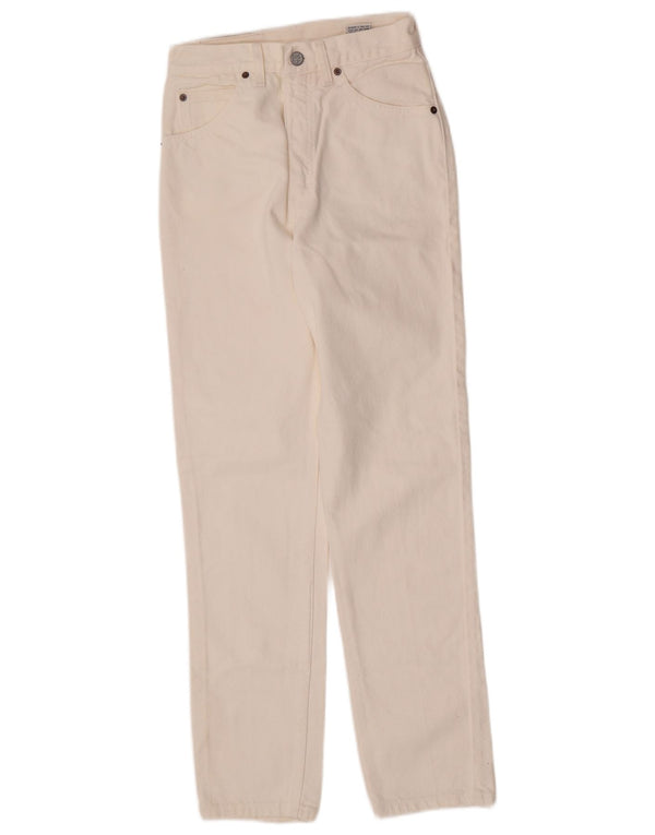 Calvin Klein Damen High Waist Tapered Jeans US 9 Medium W25 L29 Weiß