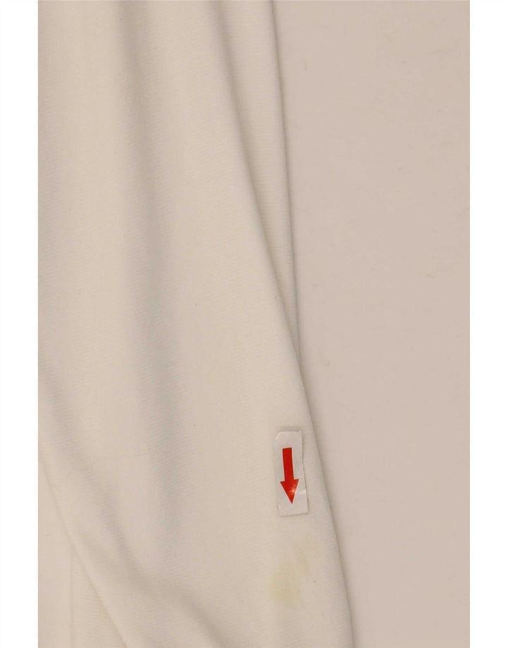 Adidas Herren-Trainingsanzug-Top-Jacke, großes weißes Polyester
