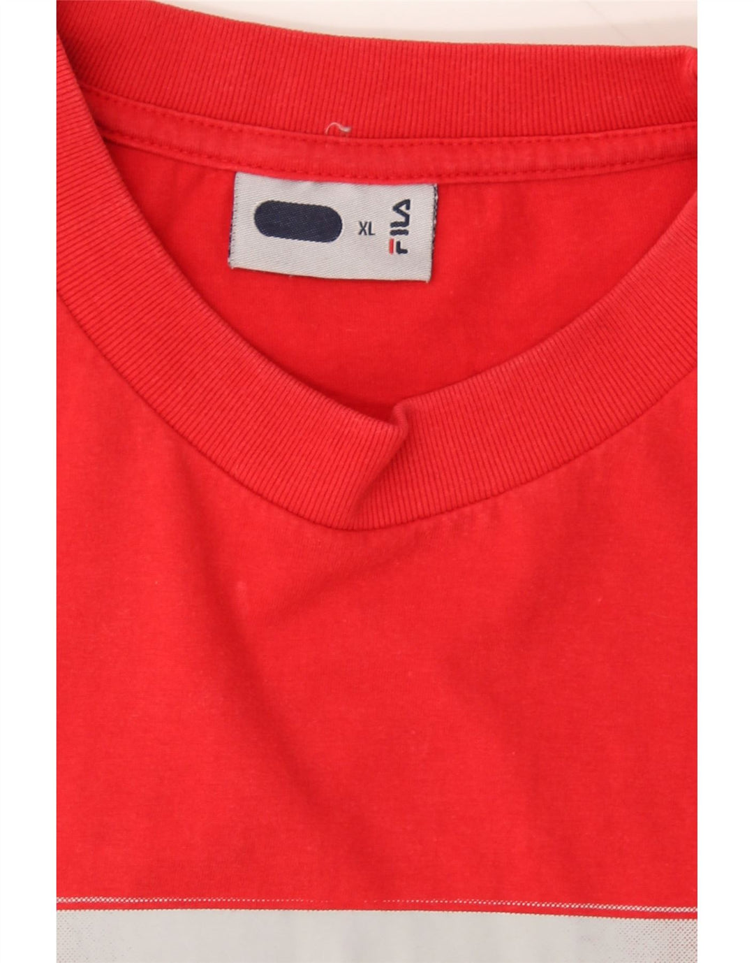FILA Mens T-Shirt Top XL Red Vintage Fila and Second-Hand Fila from Messina Hembry 