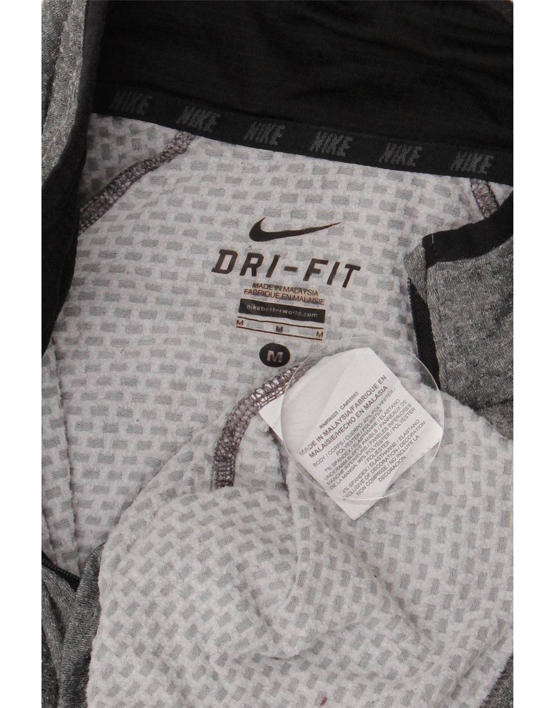 NIKE Herren Dri Fit Pullover-Trainingsoberteil mit Reißverschluss und Farbblock in Mittelgrau