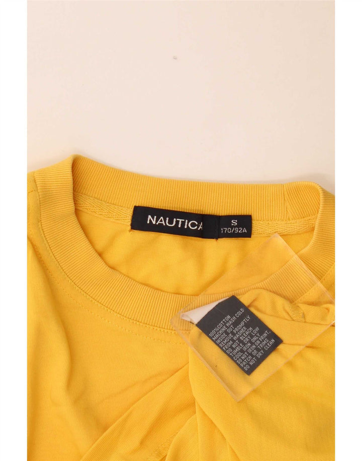 Nautica Herren-Grafik-Oberteil, langärmelig, klein, gelbe Baumwolle