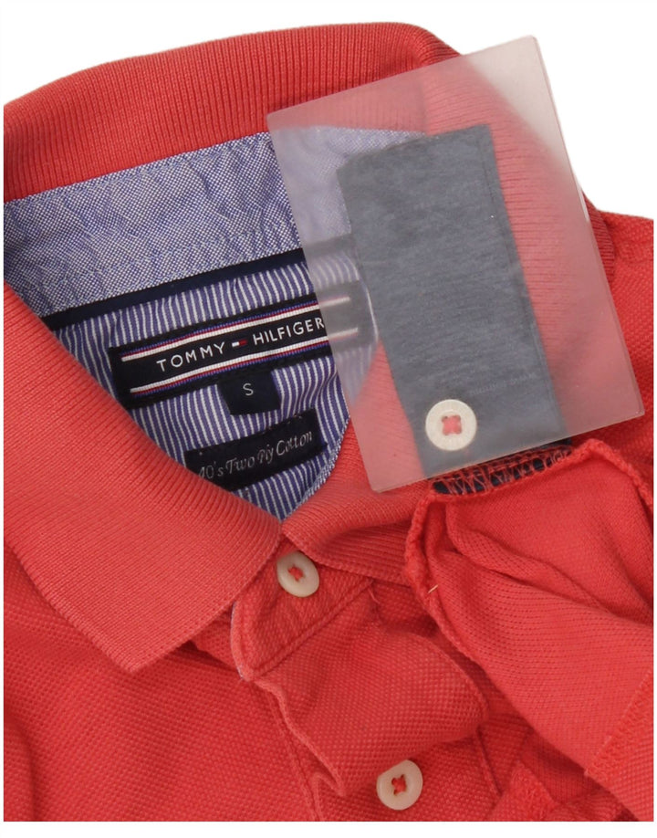 Tommy Hilfiger Herren-Poloshirt, kleine rote Baumwolle