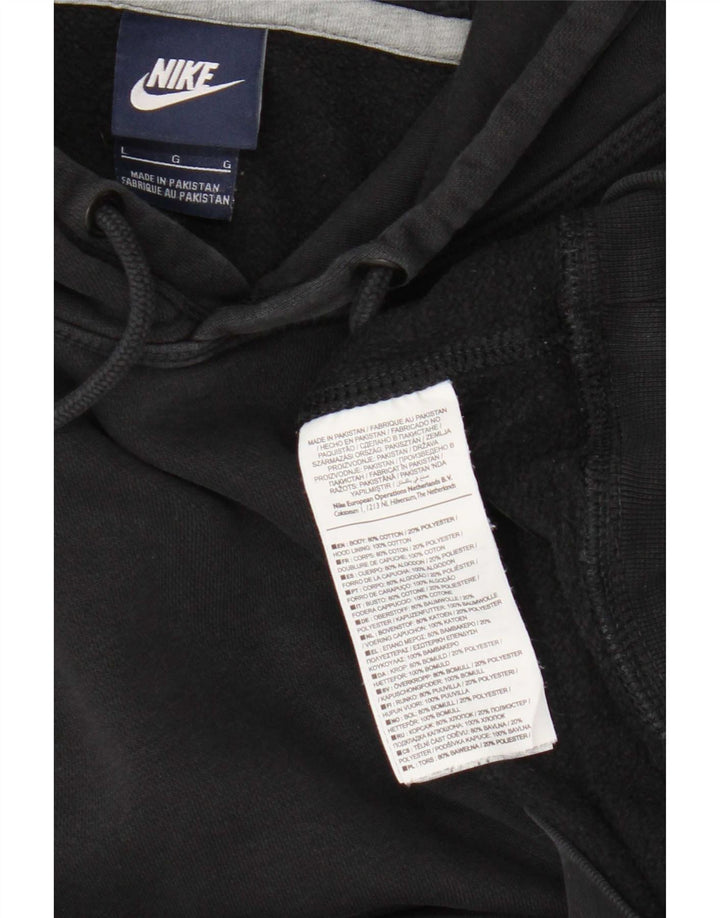 Nike Herren Kapuzenpullover, groß, aus schwarzer Baumwolle