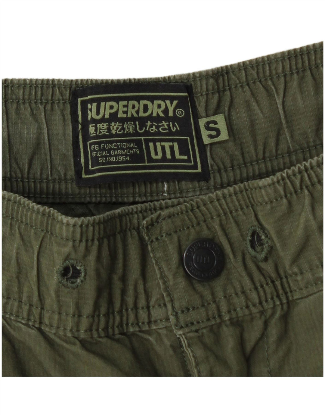 Superdry Herren Cargo-Shorts, Größe S, Größe 30, grün, Baumwolle