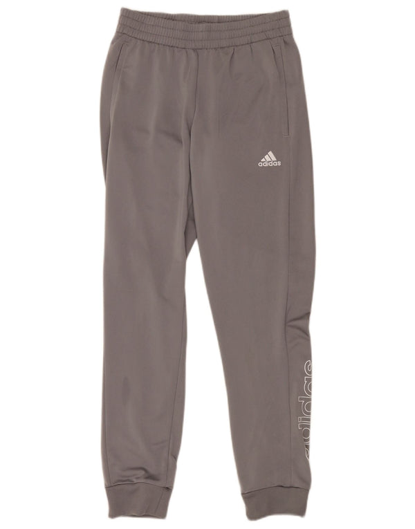 Adidas Herren-Trainingsanzug mit Grafik, Jogginghose, Größe S, grau, Polyester