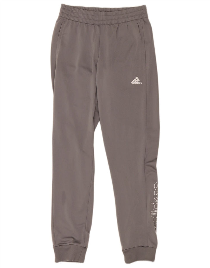 Adidas Herren-Trainingsanzug mit Grafik, Jogginghose, Größe S, grau, Polyester